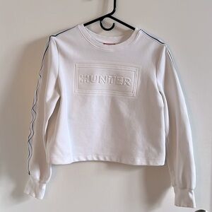 Hunter for Target White Cropped Sweatshirt Size XS​​​​​​​​​​​​​​​​